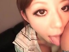 Ryu Narushima gives awesome blowjob with a tit fuck 2