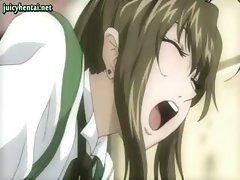 Crazy hentai gets cum in her mouth