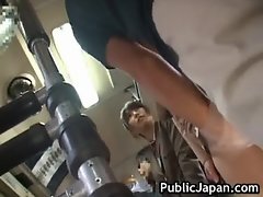 Asian babe has public sex part4