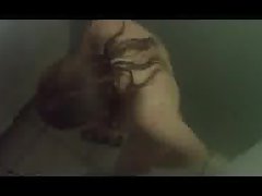 Cute teen caught shaving in the shower by a peeper