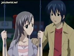 Young brunette teen anime gets fucked and licked on the play ground
