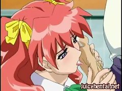 Hentai Red Head Gets Cumshot