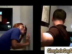 Gloryhole gay gets straight guy cock