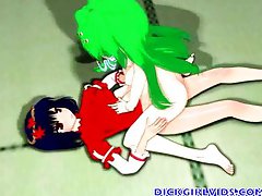 Anime shemale threesome gangbang