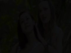 Brutal double dildo and american lezzies