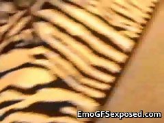 Eal slut emo doggyfucked in a pool