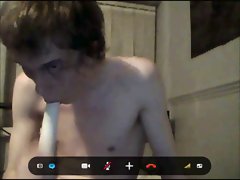 My slave performing on skype for me