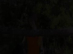 forest toying pussy of horny chick