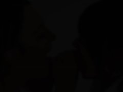 Coed schoolgirl schoolmates kissing