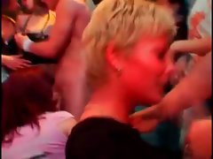 Strippers get cock sucked at orgy