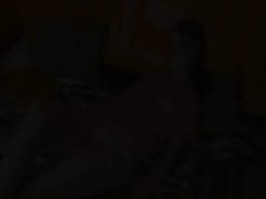 Petite schoolgirl sucking huge cock