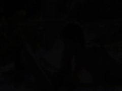 tight asian and garden fucking