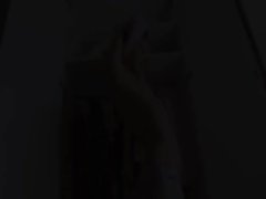 teen with anal dildo testing her butt