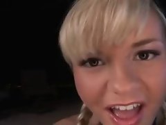 Sexy Blonde School Girl Teasing