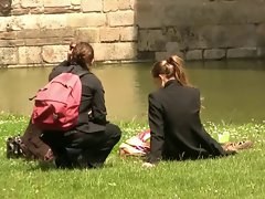 Candid Feet in Park #1