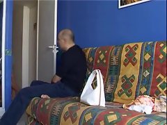 blonde Czech slut fucked in hotel by French guy, but...