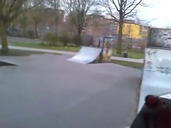 public skatePark - broad daylight - nearly caught - risky