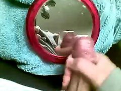 ITALIAN CUMSHOTS BIG LOAD OVER MIRROR