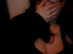 Nerdy Teen Plays With Tits On Skype