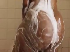 BigBooty African BaldyLocks Shower Cam