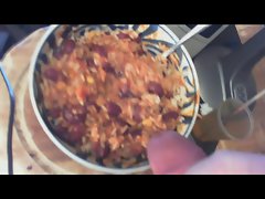 cum in my food