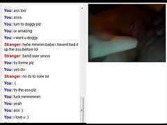 Hot teen girl Omegle webcam playing