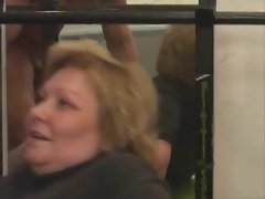 BBW GRANNY FUCKED IN THE GYM