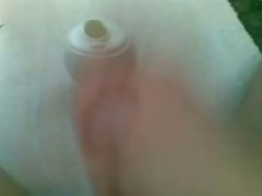 Masturbation and Cum in my Teen girlfriend in Laws Lotion