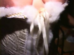 Masked MILFs suck cock and get fucked hard at orgy