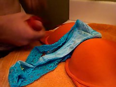 Soaking Mom&,#039,s Dirty Bra and Thong