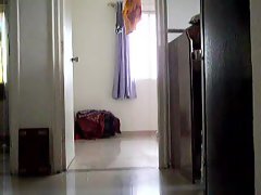 Indian Crossdresser in Saree Catwalk