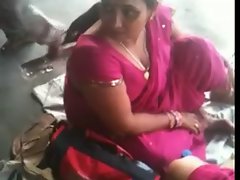 Busty Indian MILF on a Train Station 2 (o) (o)