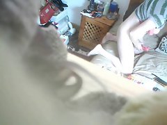 hidden cam catches wife masturbating