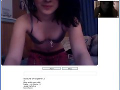 Chatroulette #15 Funny skinny girl exposed