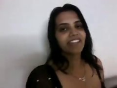 Randy indian sensual better half in Ebony Saree BJ