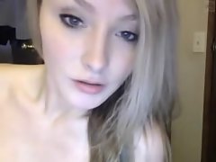 Chesty light-haired suck penis and receives a facial on webcam