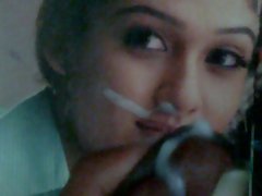 cum on nayanthara face